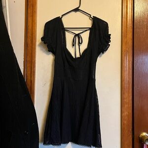 Urban Outfitters Black Lace Mini Dress